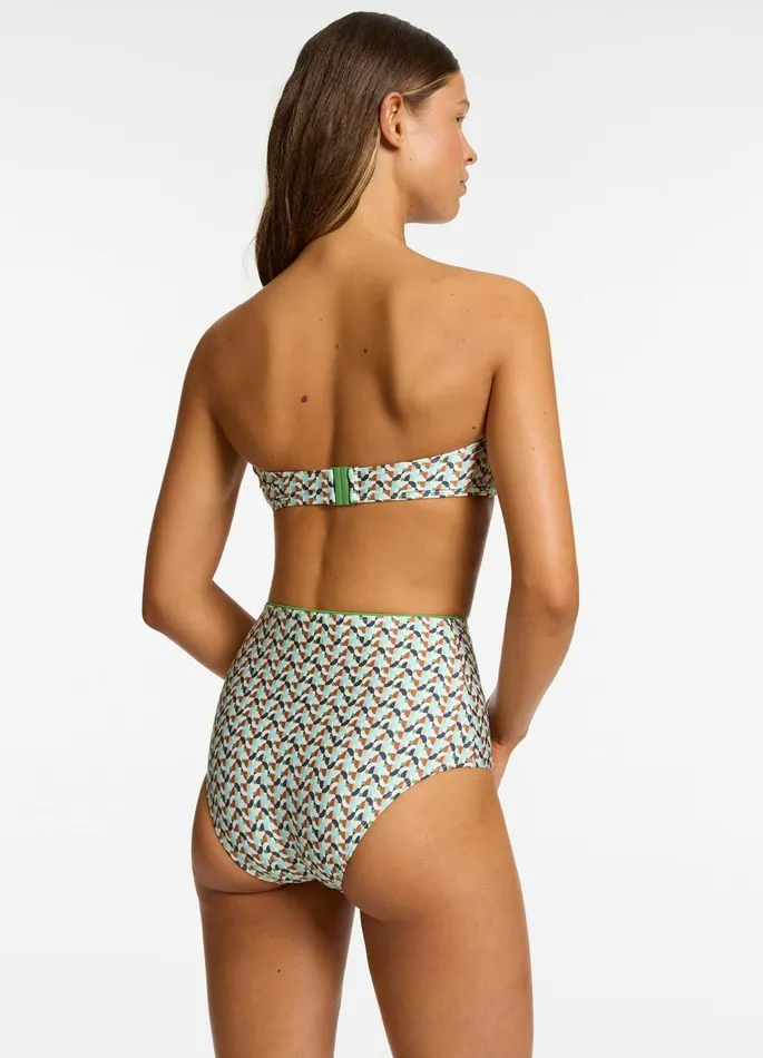 Acacia U Trim Bandeau Bikini Top Multi Women JETS Australia Bandeau Bikini Tops