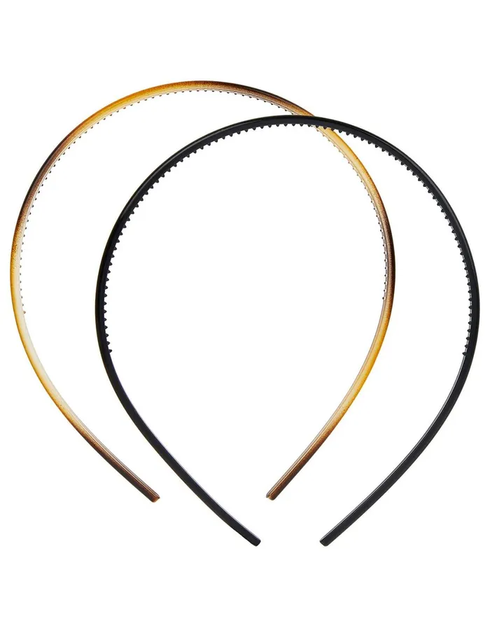 Accessorize 2x Uber Skinny Alice Hair Band Pack Women Headbands