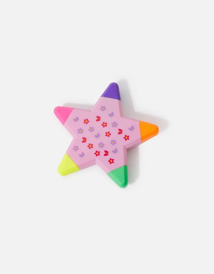 Accessorize 5 Colour Star Highlighter GirlsWomen Stationery