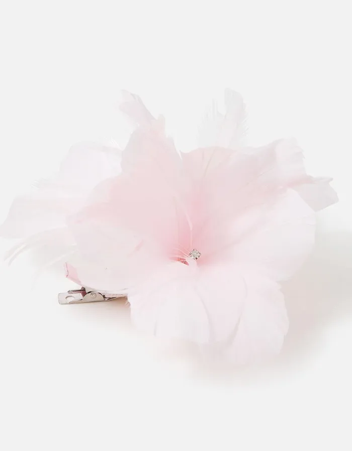 Accessorize Abigail Flower Hair Clip Pink Pale Pink Women Hats