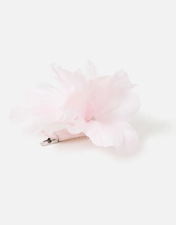 Accessorize Abigail Flower Hair Clip Pink Pale Pink Women Hats