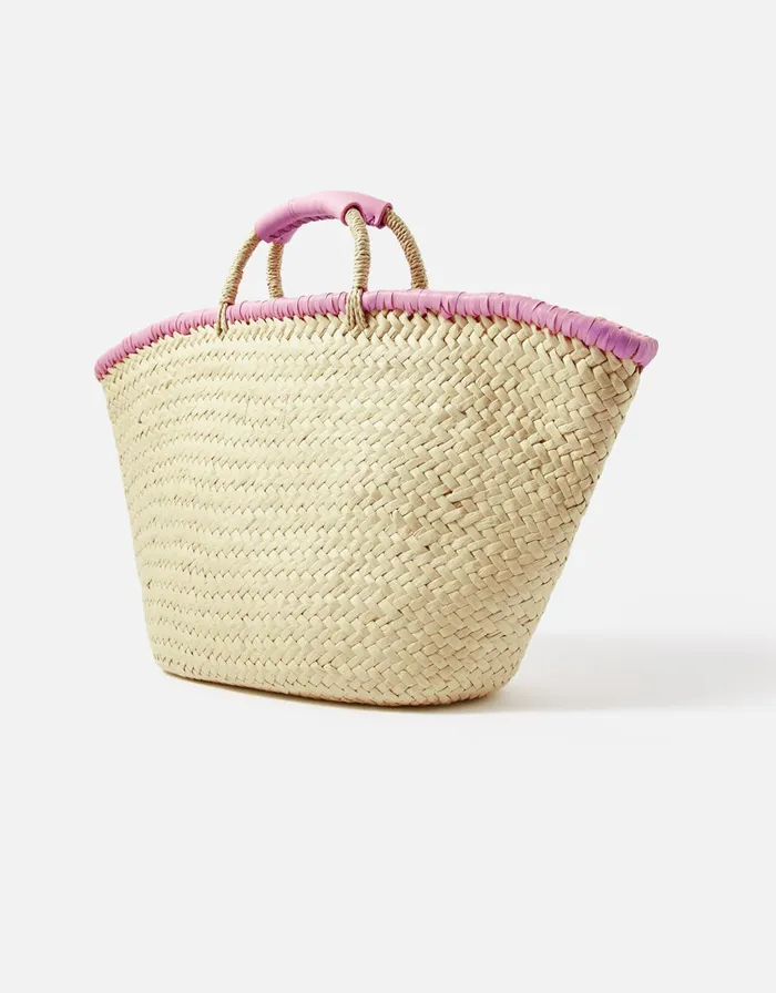 Accessorize Beachcomber Straw Basket Bag Women Beach Bags