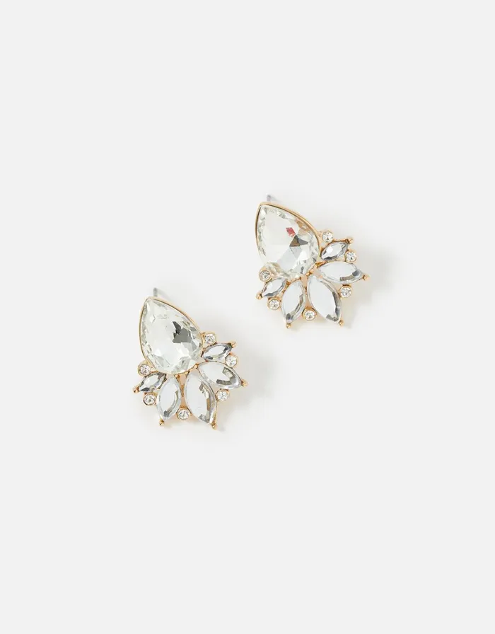 Accessorize Blue Harvest Crystal Statement Stud Earrings Women Earrings