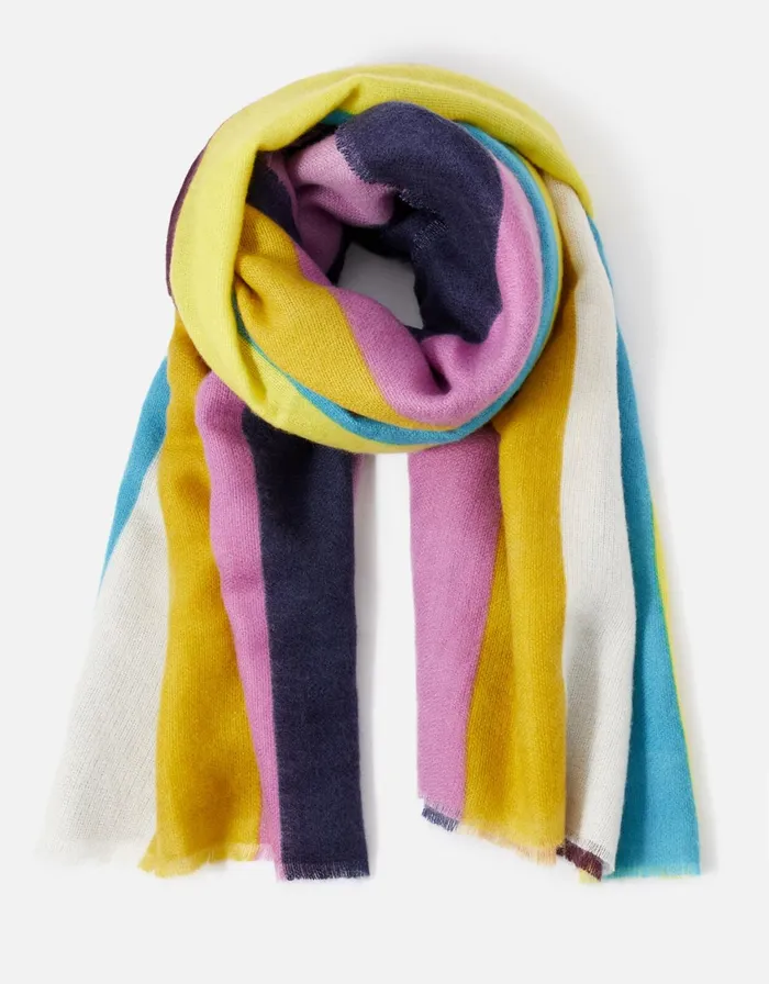 Accessorize Bright Stripe Blanket Scarf Women Scarves