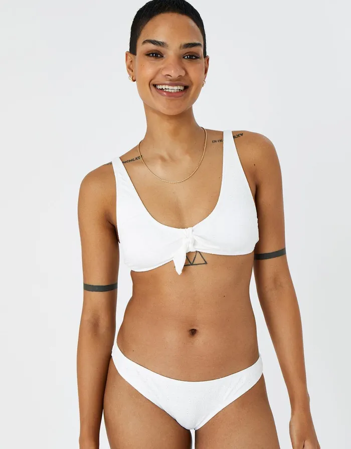 Accessorize Broderie Bikini Briefs Ivory Ivory Women Bikinis