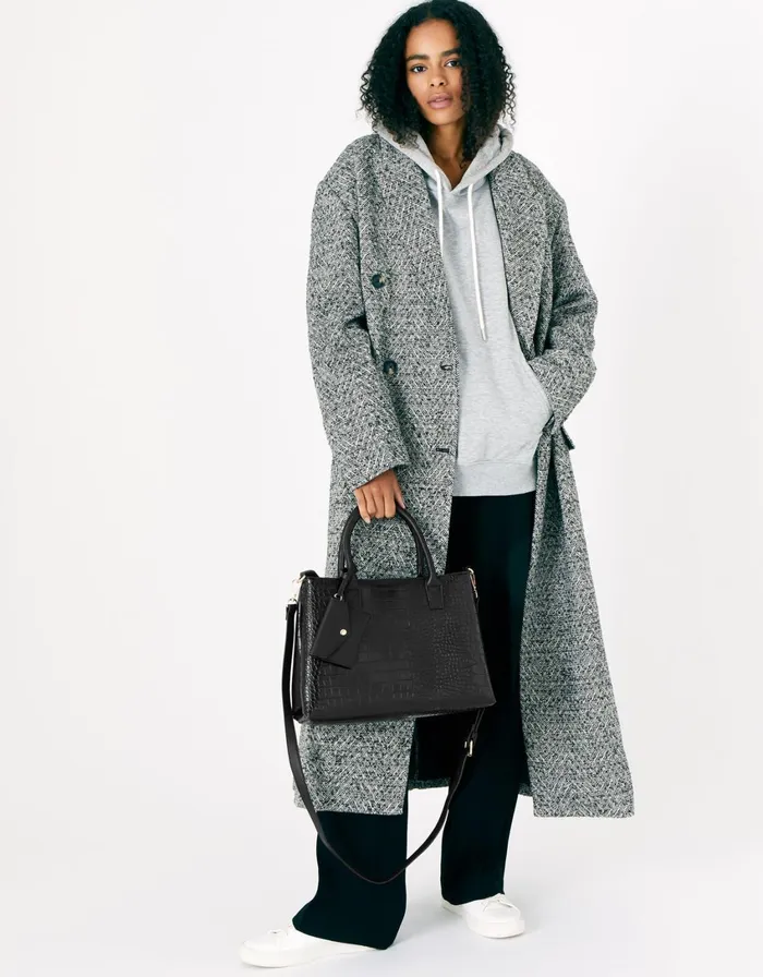 Accessorize Caroline Handheld Bag Black Black Women Top Handle Bags