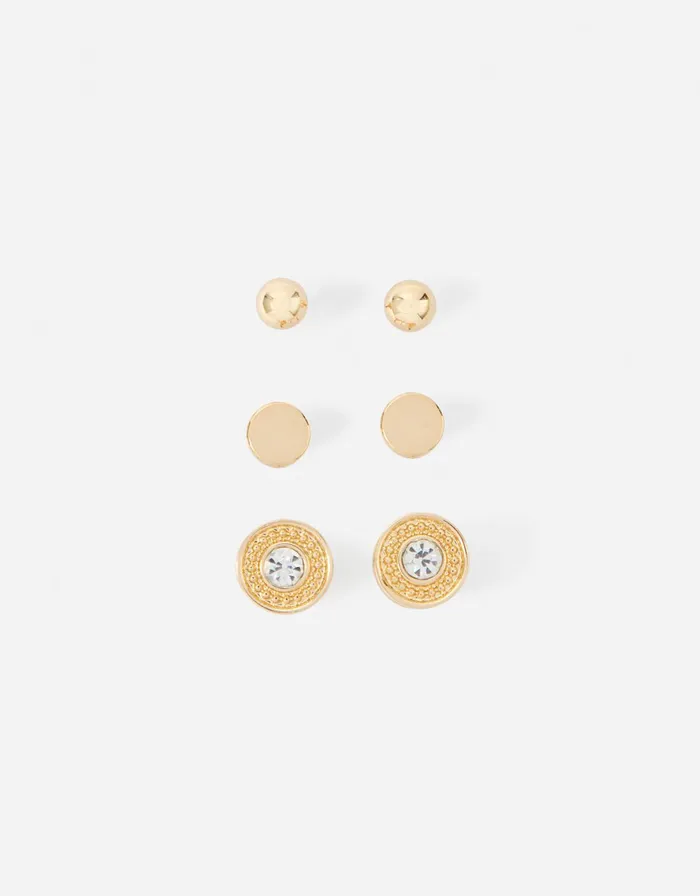 Accessorize Circle Stud Earring Set Women Earrings