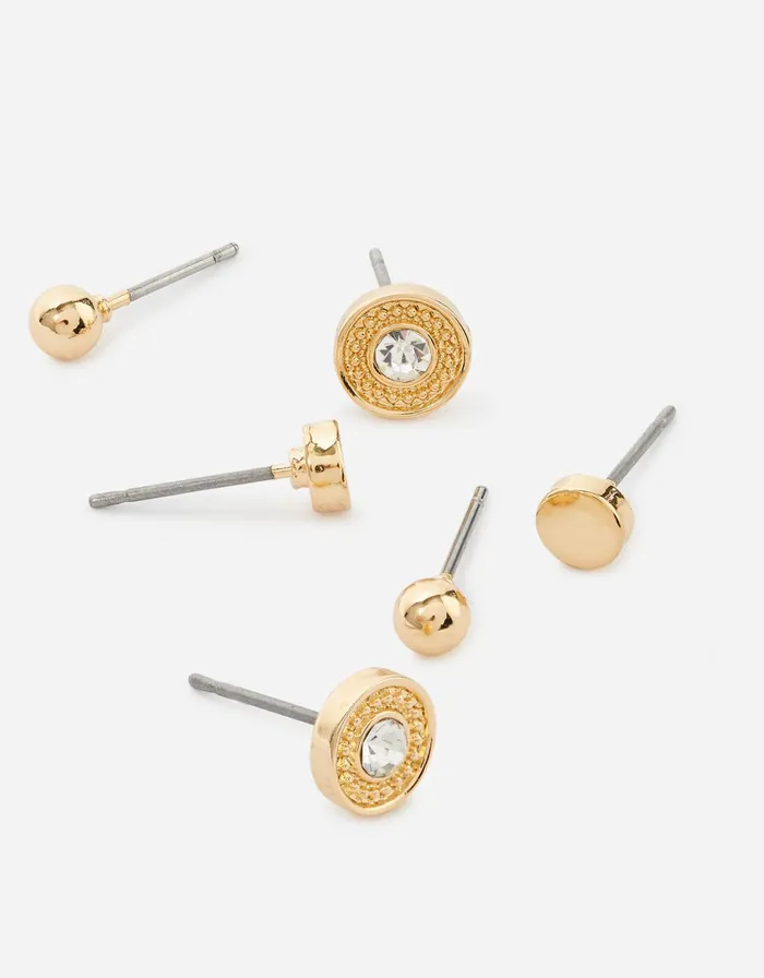Accessorize Circle Stud Earring Set Women Earrings
