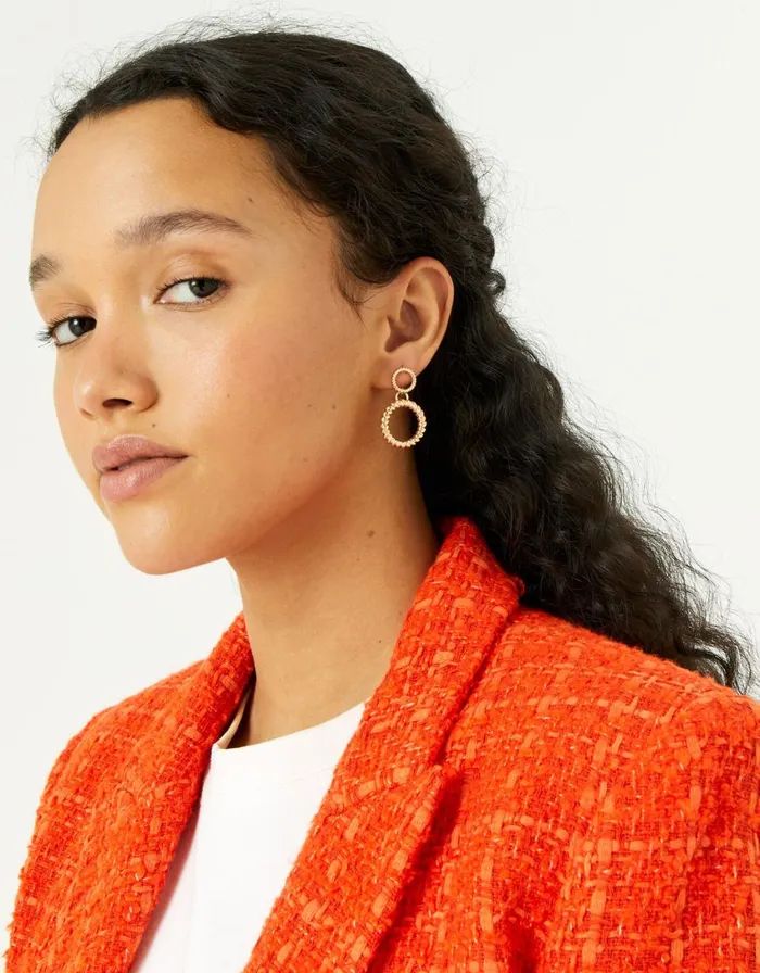 Accessorize Classic Fancy Twisted Chain Earrings Women Earrings