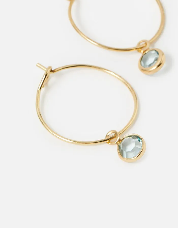 Accessorize Colour Gem Hoop Set Women Earrings