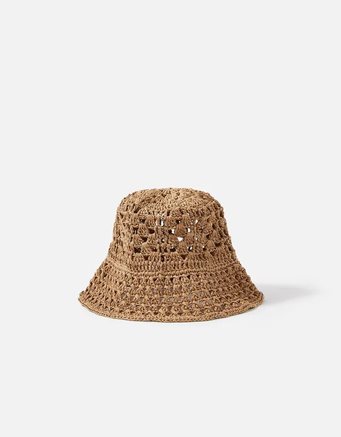 Accessorize Crochet Bucket Hat Women Hats