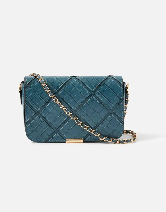 Accessorize Elin CrossBody Chain Bag Blue Blue Women CrossBody Bags