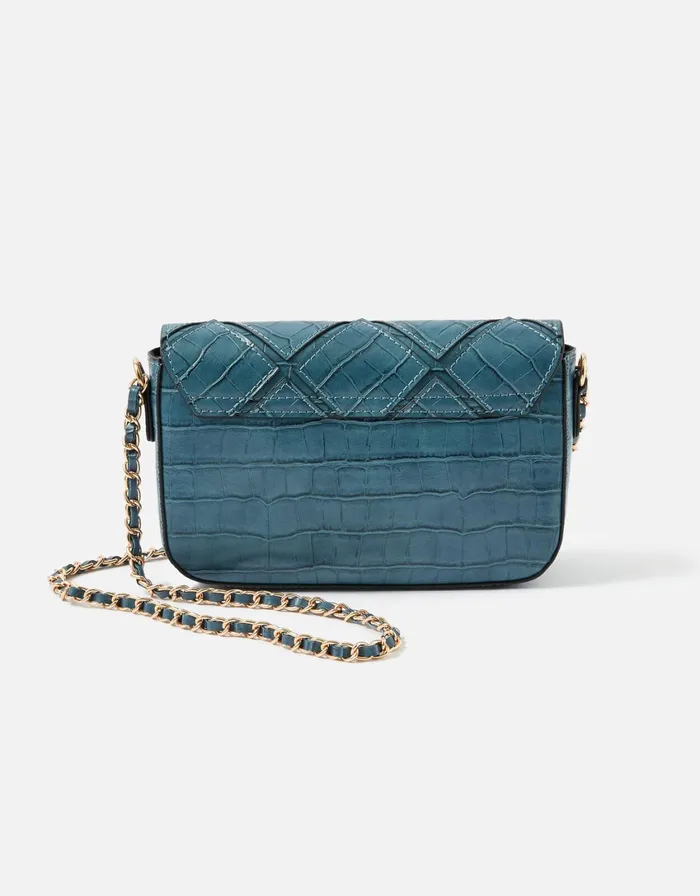 Accessorize Elin CrossBody Chain Bag Blue Blue Women CrossBody Bags