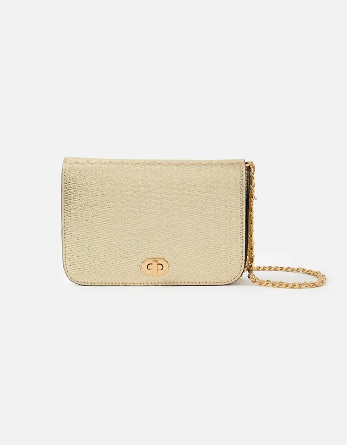 Accessorize Erin CrossBody Bag Gold Women CrossBody Bags