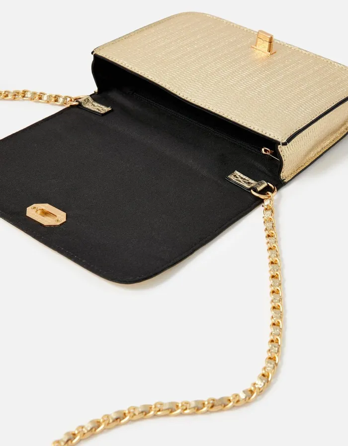 Accessorize Erin CrossBody Bag Gold Women CrossBody Bags
