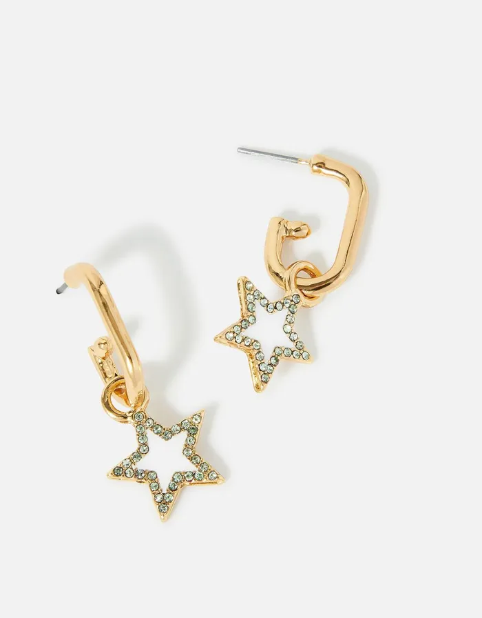 Accessorize Eye Candy Chubby Star Earrings Women Earrings