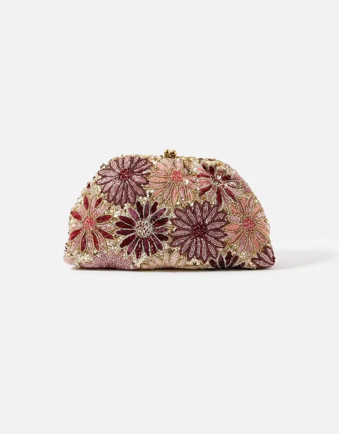 Accessorize Floral Embellished Bag Women Clutch Bags
