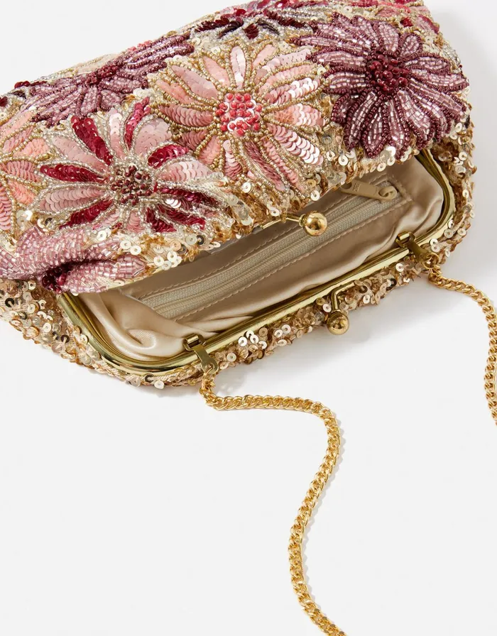 Accessorize Floral Embellished Bag Women Clutch Bags