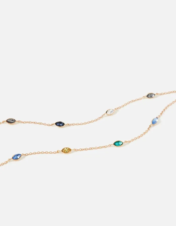 Accessorize Gem Chain Anklet Women Anklets