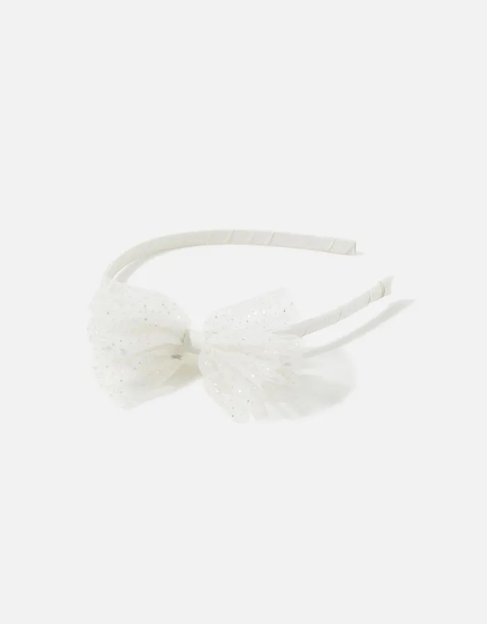 Accessorize Girls Mesh Bow Headband Girls Hair Accessories