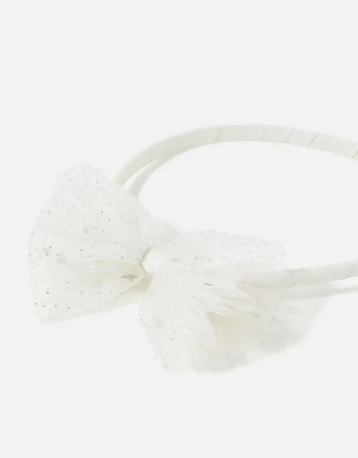 Accessorize Girls Mesh Bow Headband Girls Hair Accessories