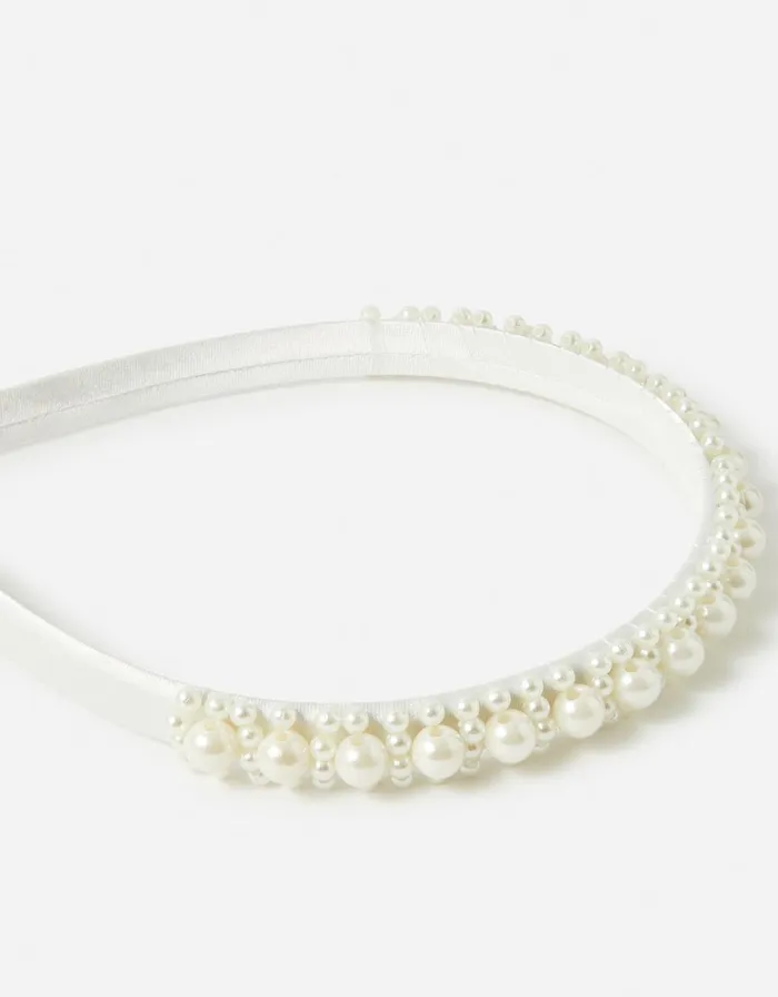 Accessorize Girls Pearl Headband Girls Hair Accessories