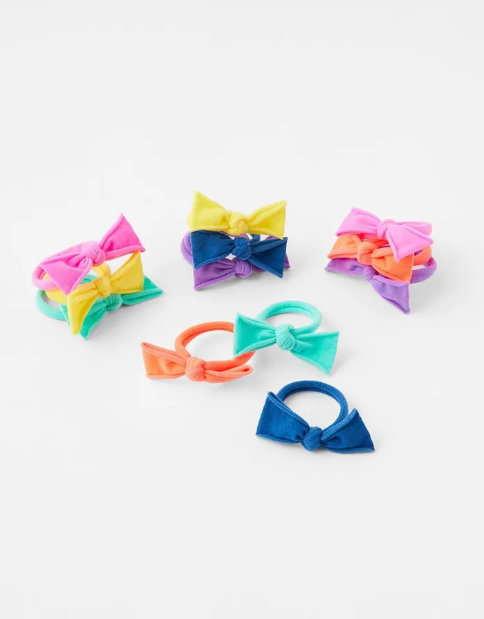 Accessorize Girls Tie Bow Hair Band Multipack Girls Hair Accessories