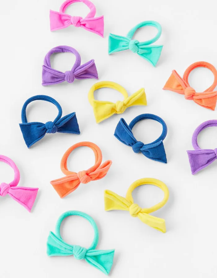 Accessorize Girls Tie Bow Hair Band Multipack Girls Hair Accessories