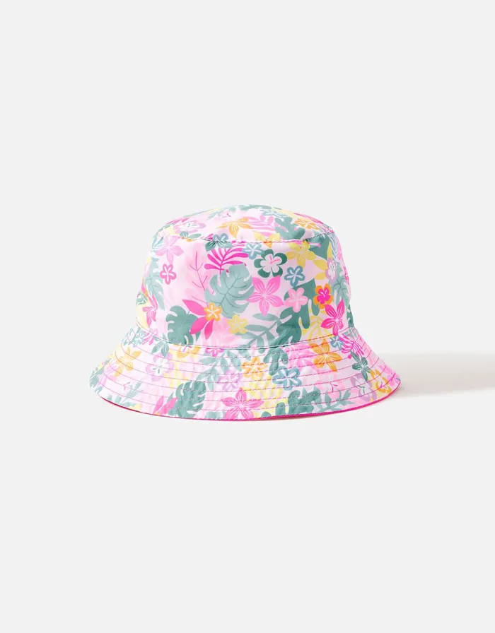 Accessorize Girls Tropical Reversible Bucket Hat Multi Brightsmulti Girls Accessories