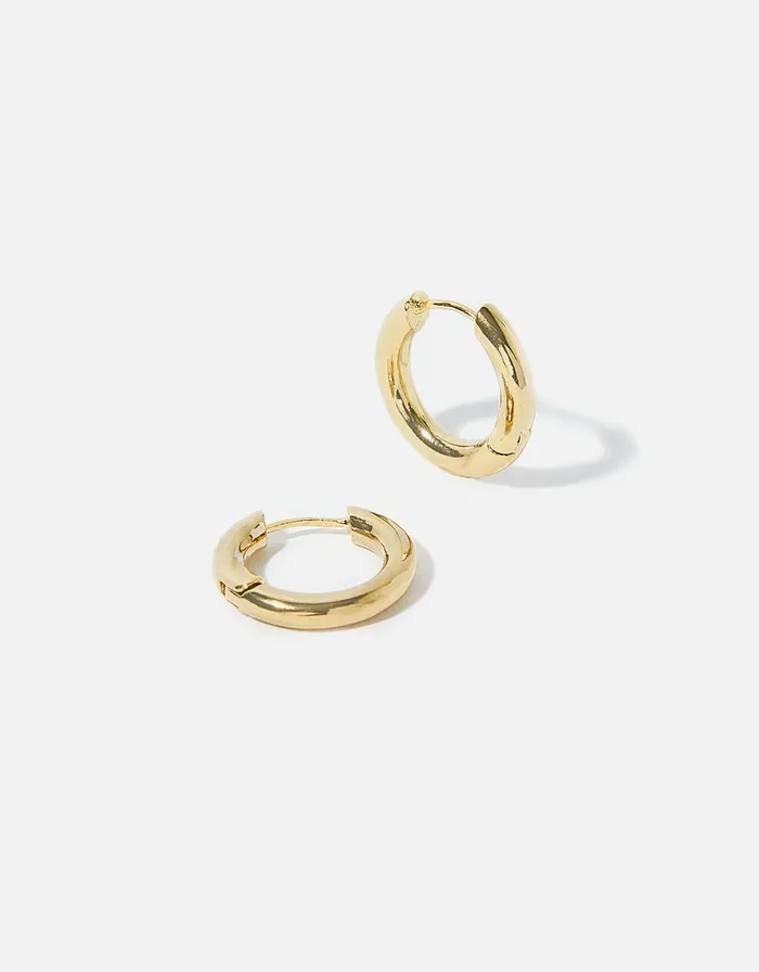 Accessorize GoldPlated Chunky Hoop Earrings Women Earrings