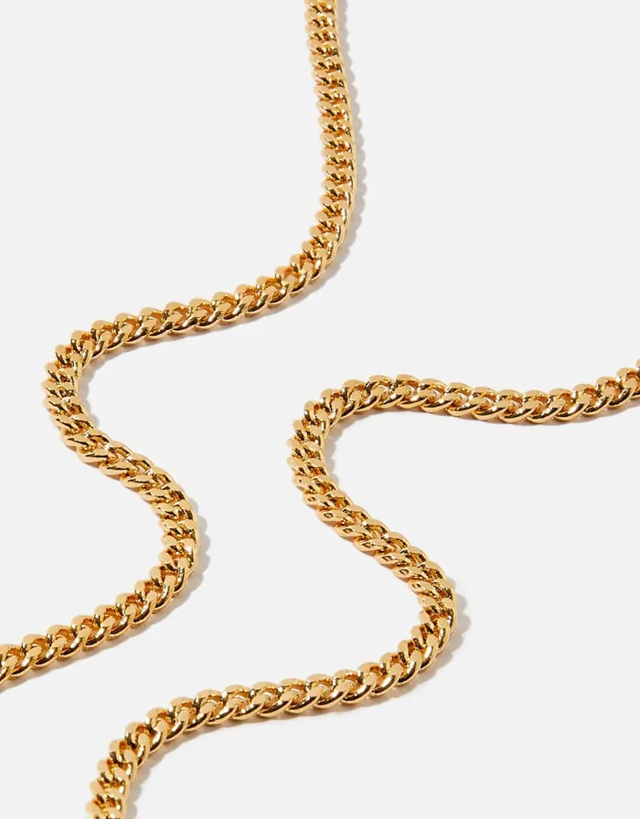 Accessorize GoldPlated Curb Chain Necklace Women Necklaces