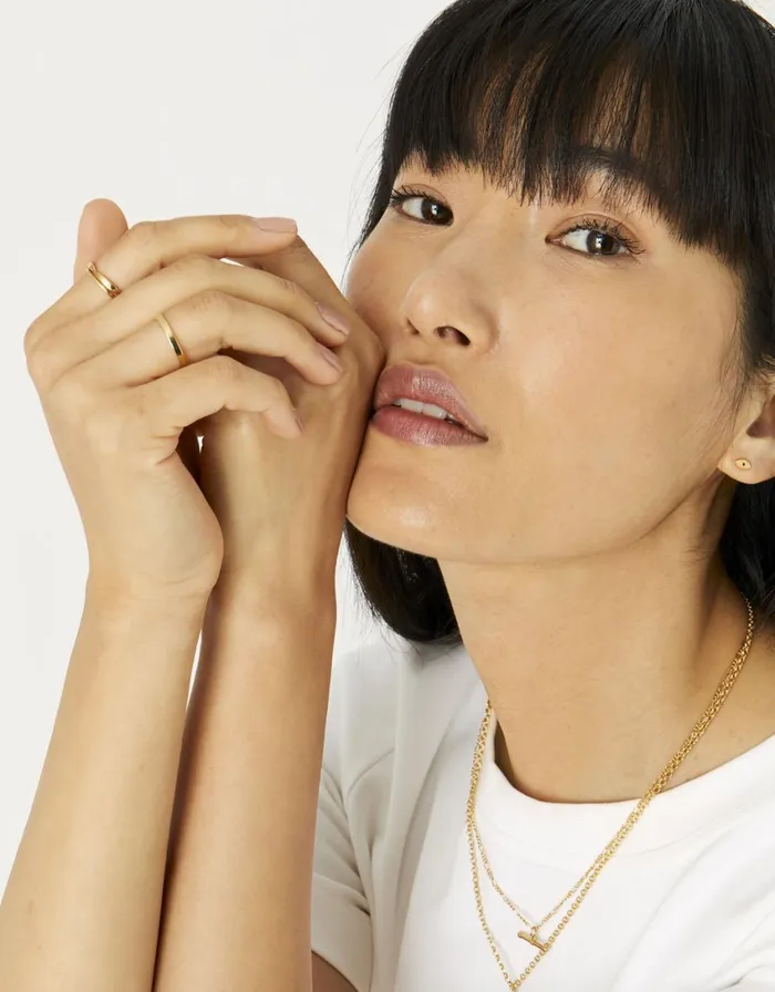 Accessorize GoldPlated Mixed Band Stacking Ring Multipack Gold Gold Women Rings
