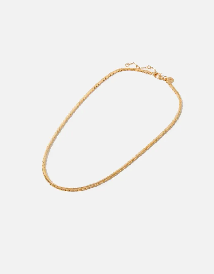 Accessorize GoldPlated Snake Chain Necklace Women Necklaces