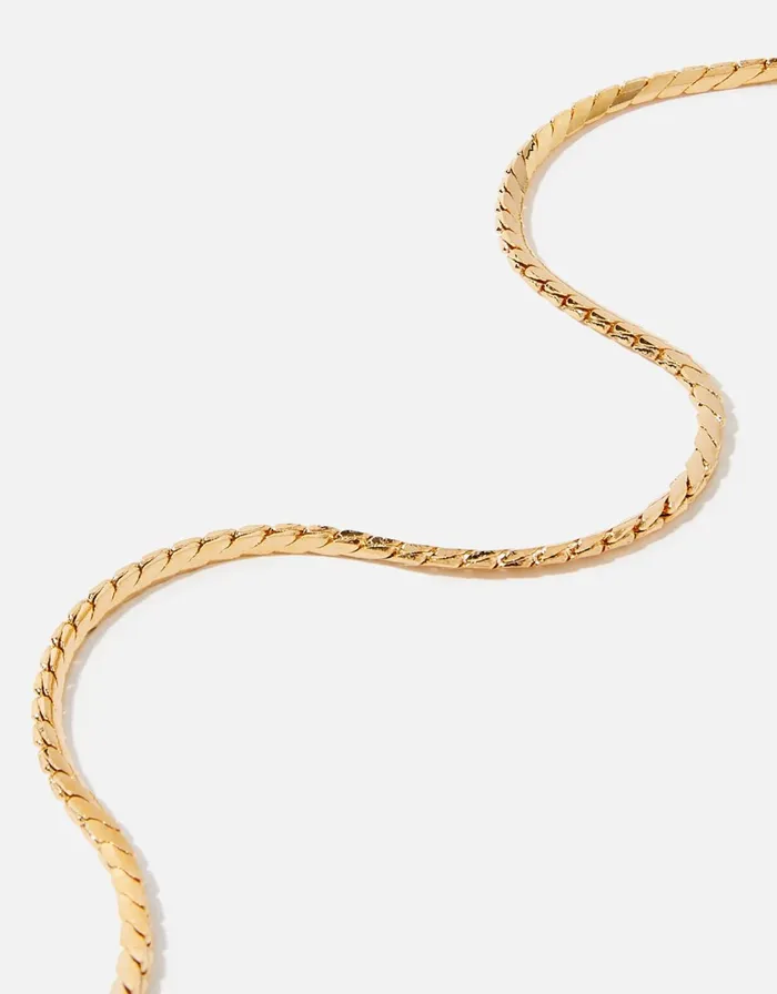 Accessorize GoldPlated Snake Chain Necklace Women Necklaces