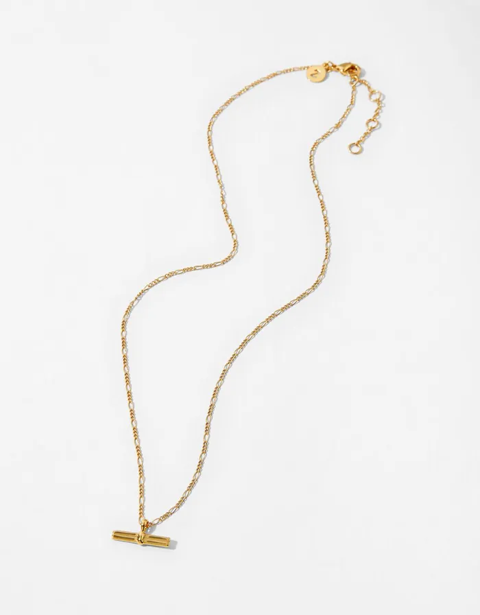 Accessorize GoldPlated TBar Pendant Necklace Women Necklaces
