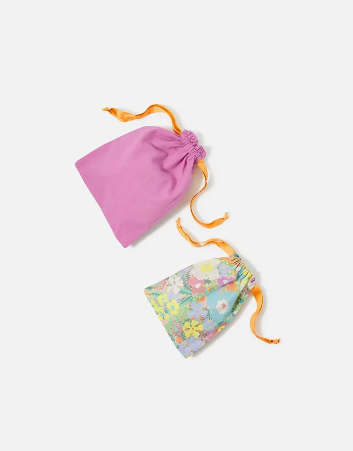Accessorize Hampton Drawstring Pouch Set Women Travel Bags