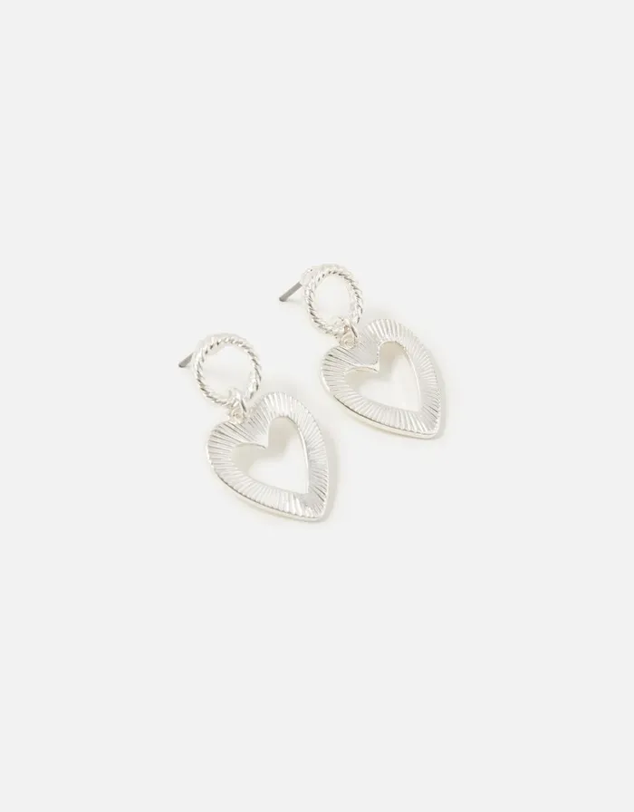 Accessorize Heart Short Drop Earrings Women Earrings