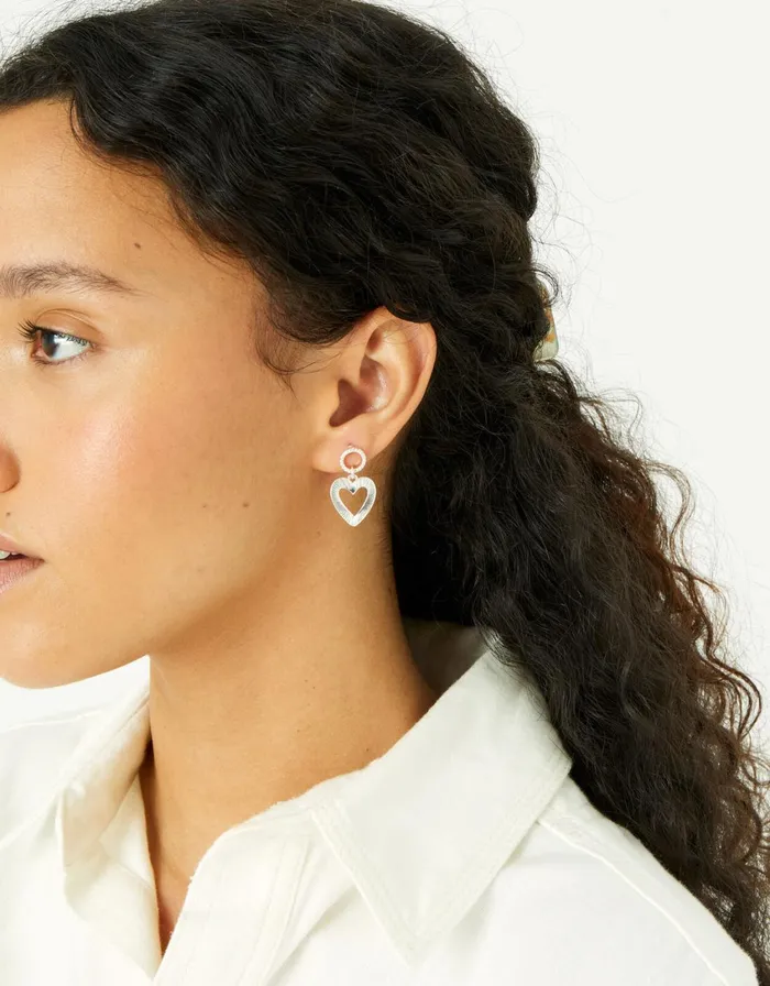 Accessorize Heart Short Drop Earrings Women Earrings
