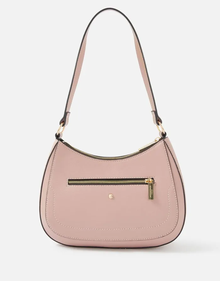 Accessorize Jenna Zip Shoulder Bag Pink Pink Women Shoulder Bags