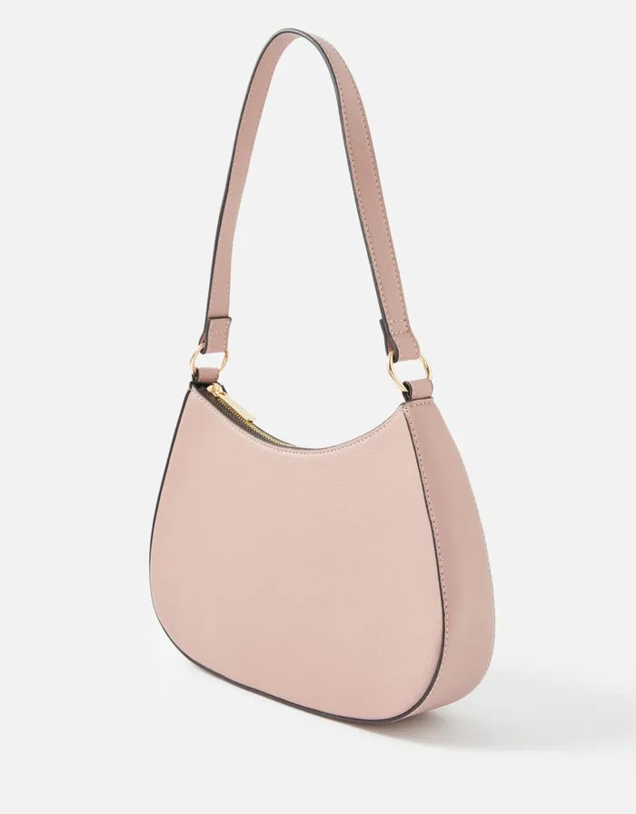 Accessorize Jenna Zip Shoulder Bag Pink Pink Women Shoulder Bags