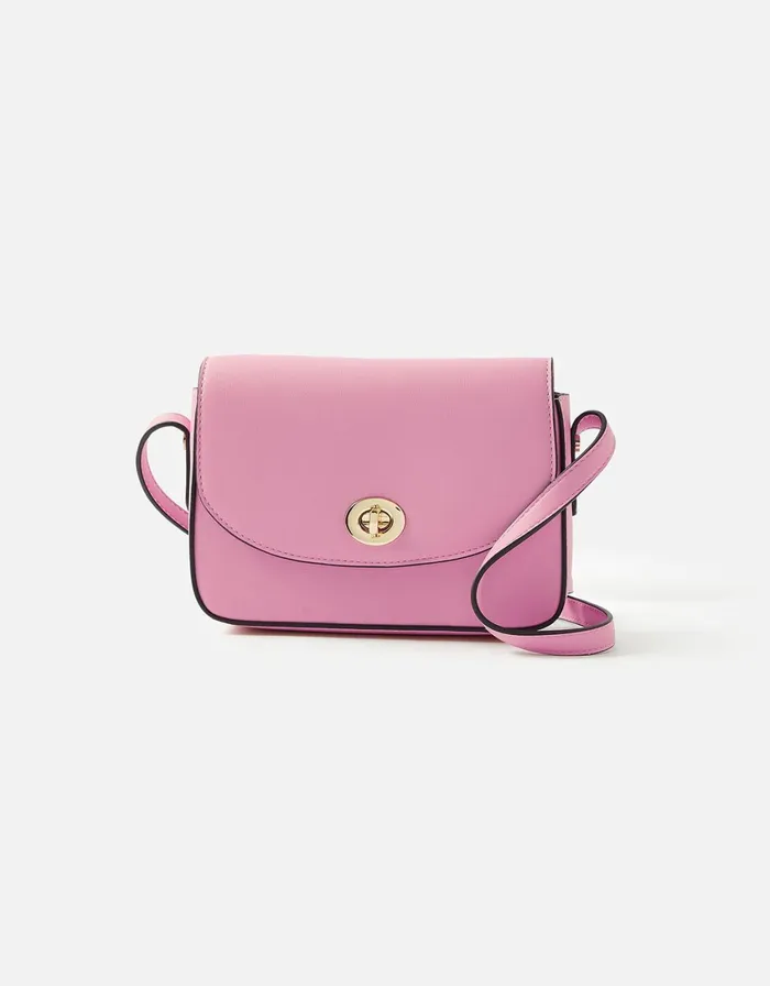 Accessorize Lexi Lock CrossBody Bag Pink Pink Women CrossBody Bags