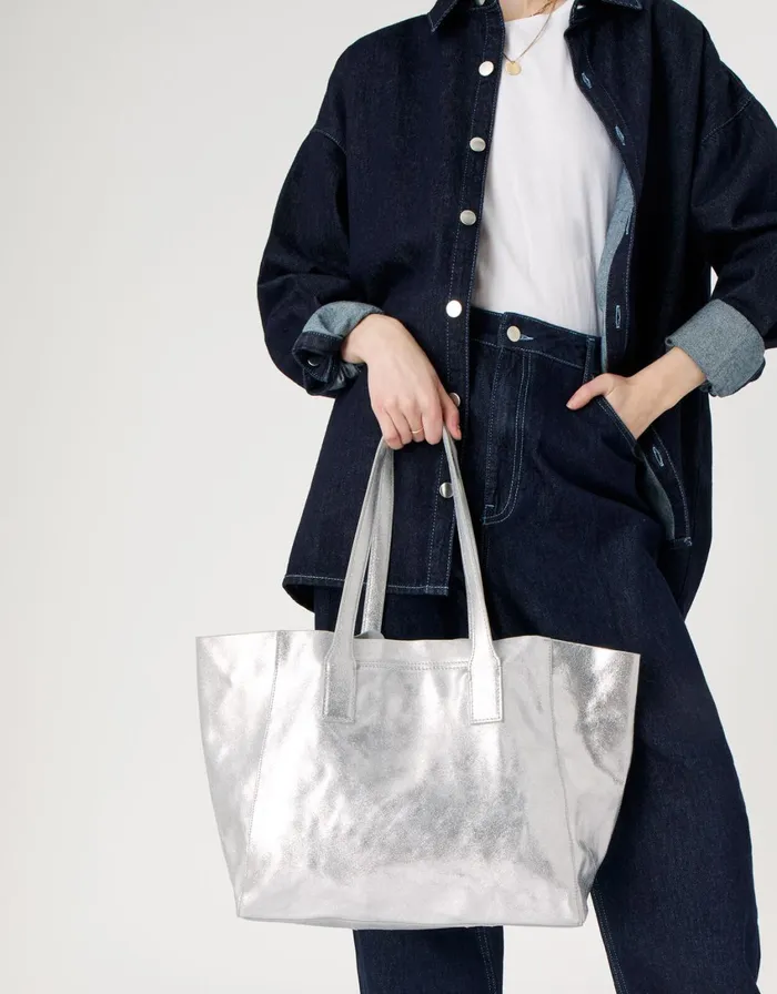 Accessorize Melinda Leather Shopper Women Leather Bags