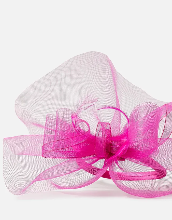 Accessorize Mia Oversized Bow Fascinator Pink Fuchsia Women Hats