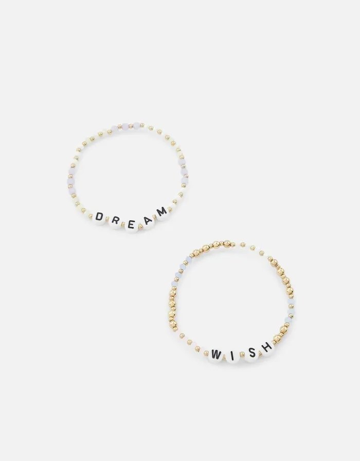Accessorize Pastel Pop Wish And Dream Stretch Bracelets Women Bracelets