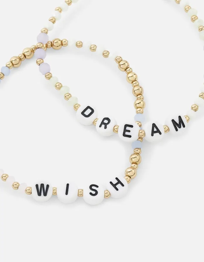 Accessorize Pastel Pop Wish And Dream Stretch Bracelets Women Bracelets