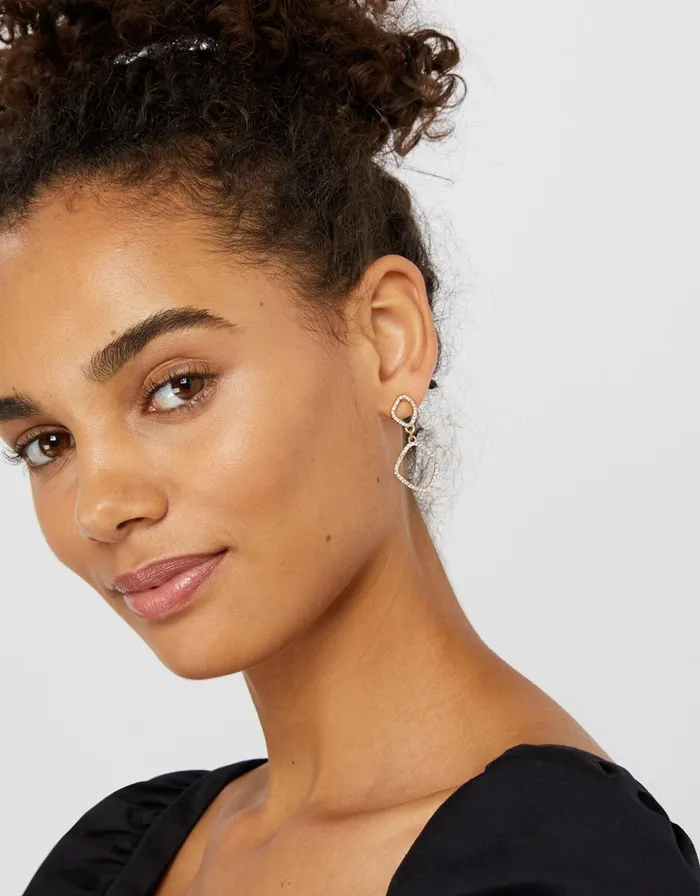Accessorize Pav Organic Oval Drop Earrings Women Earrings