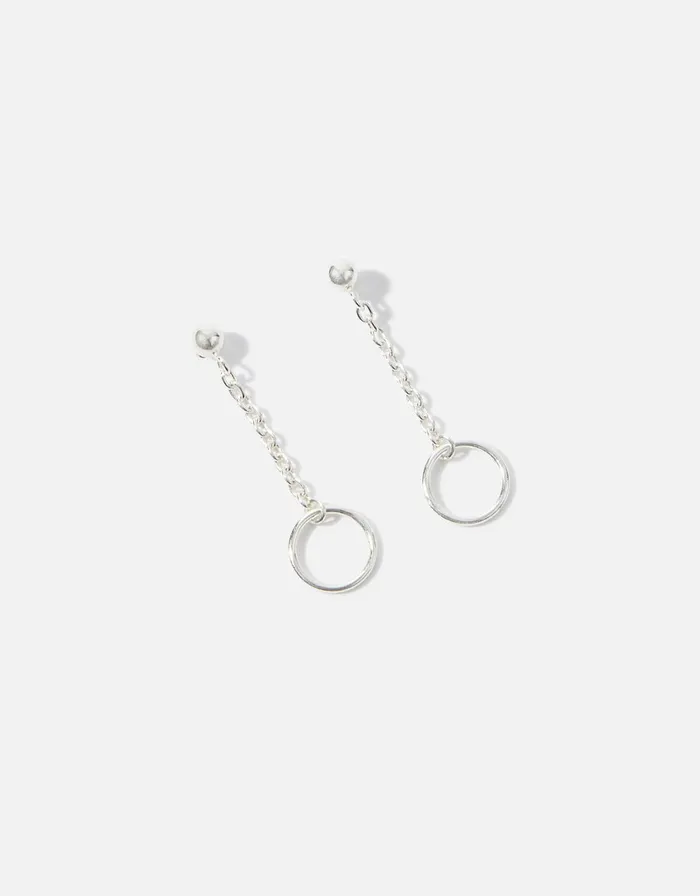 Accessorize Recycled Sterling Silver Boho Drop Earrings Women Earrings
