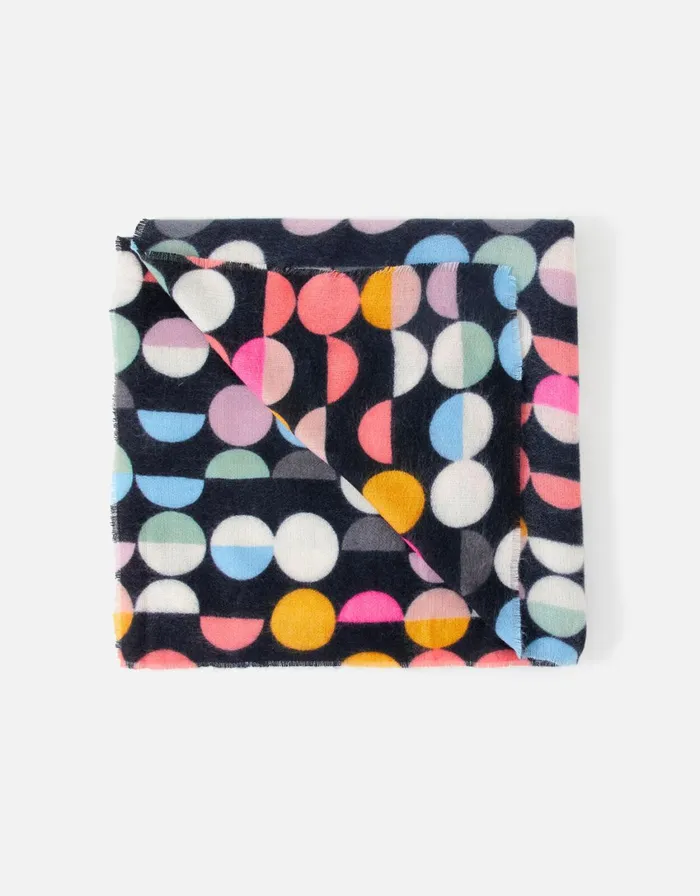 Accessorize Retro Spot Blanket Scarf Women Scarves