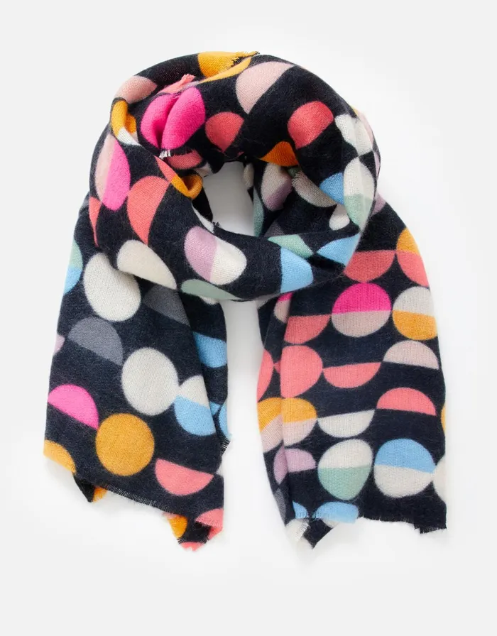 Accessorize Retro Spot Blanket Scarf Women Scarves