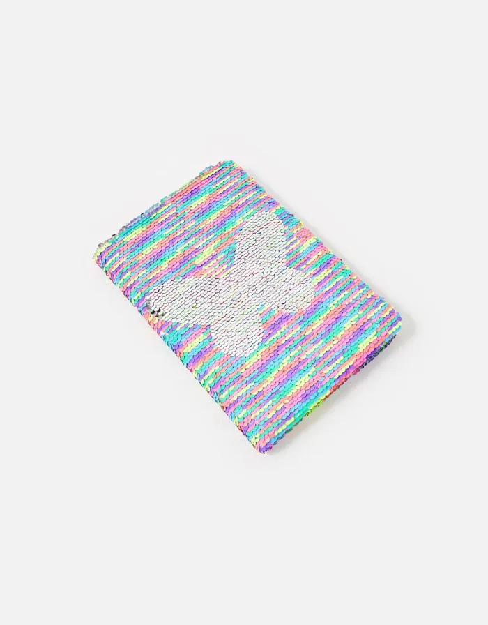 Accessorize Reversible Sequin Butterfly Notebook GirlsWomen Stationery